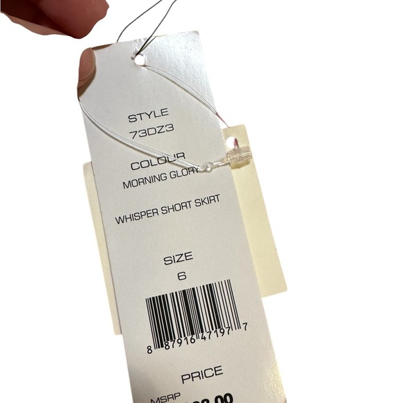 ✨ French Connection Pink Whisper Asymmetrical Mini Skirt‎ Women’s 6 NWT ✨ - Picture 4 of 5